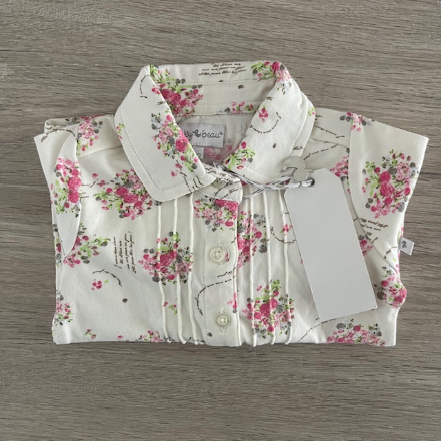 Ducky Beau Blouse/Vest met knoopjes Bloemen