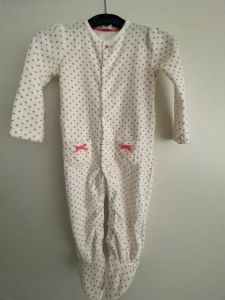 Babypakje Wit Met Roze Stippen