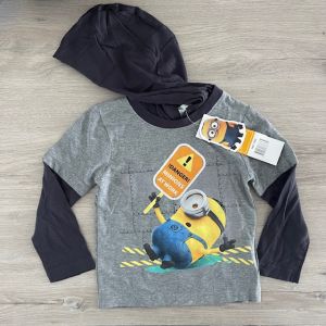 Minions T-shirt lange mouw met capuchon