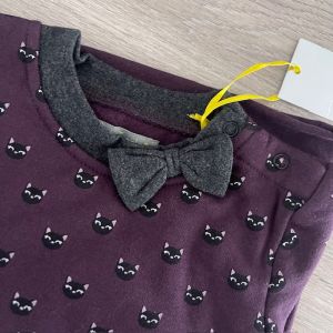 Tricky Tracks Longsleeve Paars Cat