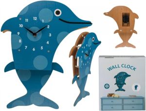Wandklok Dolfijn