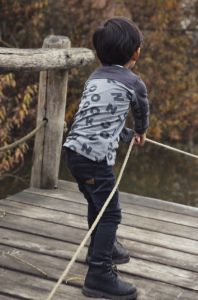 KoKo NoKo Boys Polo Longsleeve met Zipper Opening